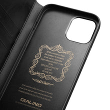 Load image into Gallery viewer, QIALINO Horizontal Flip Leather Case with Holder &amp; Card Slots &amp; Wallet, For iPhone 13, For iPhone 13 mini, For iPhone 13 Pro, For iPhone 13 Pro Max