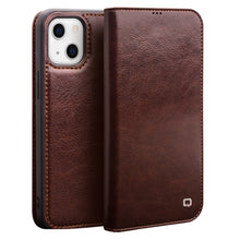 Load image into Gallery viewer, QIALINO Horizontal Flip Leather Case with Holder &amp; Card Slots &amp; Wallet, For iPhone 13, For iPhone 13 mini, For iPhone 13 Pro, For iPhone 13 Pro Max