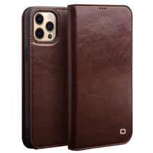 Load image into Gallery viewer, QIALINO Horizontal Flip Leather Case with Holder &amp; Card Slots &amp; Wallet, For iPhone 13, For iPhone 13 mini, For iPhone 13 Pro, For iPhone 13 Pro Max