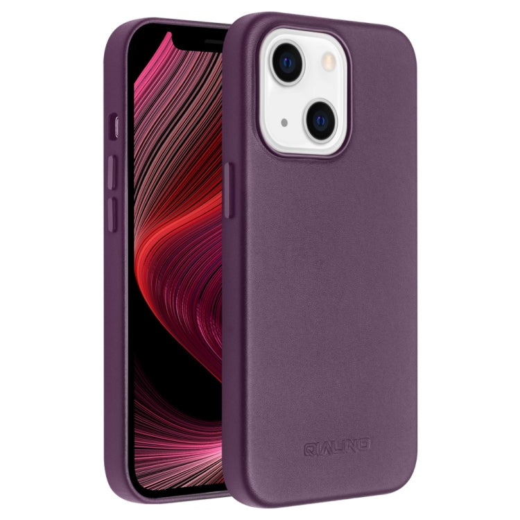 QIALINO Nappa Cowhide MagSafe Magnetic Protective Case, For iPhone 13 Pro, For iPhone 13 Pro Max, For iPhone 13, For iPhone 13 mini