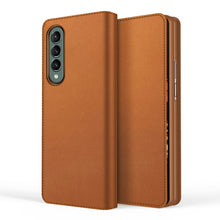 Load image into Gallery viewer, Split Type Horizontal Flip Foldable Leather Case with Holder &amp; Card Slots &amp; Wallet, For Samsung Galaxy Z Fold3 5G