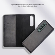 Load image into Gallery viewer, Split Type Horizontal Flip Foldable Leather Case with Holder &amp; Card Slots &amp; Wallet, For Samsung Galaxy Z Fold3 5G