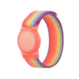 Anti-scratch Shockproof Nylon Bracelet Strap TPU Protective Cover Case, For AirTag