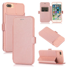 Load image into Gallery viewer, Push Window Double Buckle PU + Silicone Horizontal Flip Leather Case with Holder &amp; Card Slot, For iPhone 8 Plus &amp; 7 Plus, For iPhone SE 2022 / SE 2020 &amp; 8 &amp; 7, For iPhone X &amp; XS, For iPhone XR