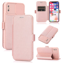 Load image into Gallery viewer, Push Window Double Buckle PU + Silicone Horizontal Flip Leather Case with Holder &amp; Card Slot, For iPhone 8 Plus &amp; 7 Plus, For iPhone SE 2022 / SE 2020 &amp; 8 &amp; 7, For iPhone X &amp; XS, For iPhone XR