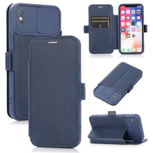 Load image into Gallery viewer, Push Window Double Buckle PU + Silicone Horizontal Flip Leather Case with Holder &amp; Card Slot, For iPhone 8 Plus &amp; 7 Plus, For iPhone SE 2022 / SE 2020 &amp; 8 &amp; 7, For iPhone X &amp; XS, For iPhone XR