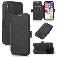 Load image into Gallery viewer, Push Window Double Buckle PU + Silicone Horizontal Flip Leather Case with Holder &amp; Card Slot, For iPhone 8 Plus &amp; 7 Plus, For iPhone SE 2022 / SE 2020 &amp; 8 &amp; 7, For iPhone X &amp; XS, For iPhone XR