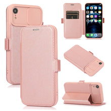 Load image into Gallery viewer, Push Window Double Buckle PU + Silicone Horizontal Flip Leather Case with Holder &amp; Card Slot, For iPhone 8 Plus &amp; 7 Plus, For iPhone SE 2022 / SE 2020 &amp; 8 &amp; 7, For iPhone X &amp; XS, For iPhone XR