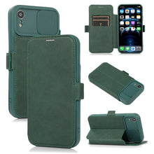 Load image into Gallery viewer, Push Window Double Buckle PU + Silicone Horizontal Flip Leather Case with Holder &amp; Card Slot, For iPhone 8 Plus &amp; 7 Plus, For iPhone SE 2022 / SE 2020 &amp; 8 &amp; 7, For iPhone X &amp; XS, For iPhone XR