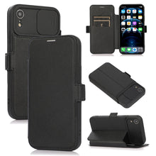 Load image into Gallery viewer, Push Window Double Buckle PU + Silicone Horizontal Flip Leather Case with Holder &amp; Card Slot, For iPhone 8 Plus &amp; 7 Plus, For iPhone SE 2022 / SE 2020 &amp; 8 &amp; 7, For iPhone X &amp; XS, For iPhone XR