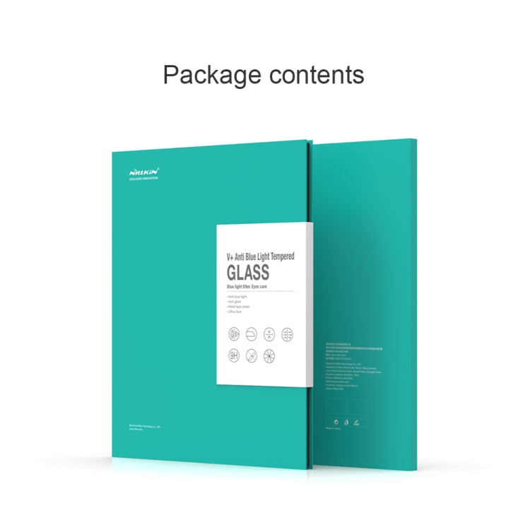 NILLKIN V+ Series 0.33mm 4H Anti-blue Ray Tempered Glass Film, For Xiaomi Mi Pad 5 / 5 Pro