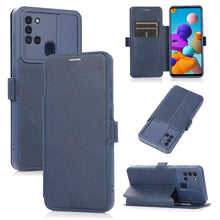 Load image into Gallery viewer, Push Window Double Buckle PU + Silicone Horizontal Flip Leather Case with Holder &amp; Card Slot, For Samsung Galaxy A21s, For Samsung Galaxy A52 5G / 4G, For Samsung Galaxy A71, For Samsung Galaxy Note20, For Samsung Galaxy Note20 Ultra