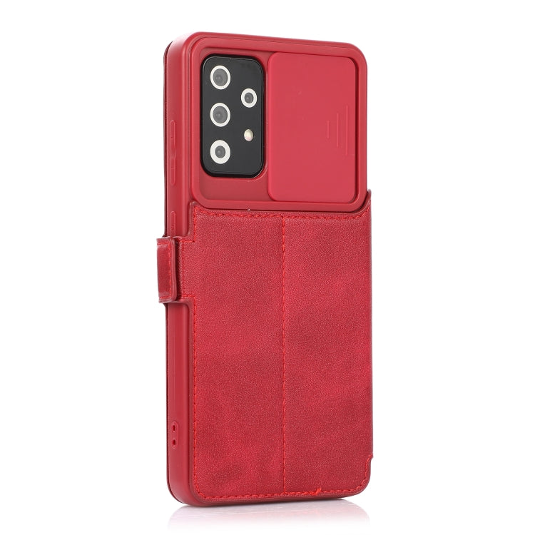 Push Window Double Buckle PU + Silicone Horizontal Flip Leather Case with Holder & Card Slot, For Samsung Galaxy A52 5G / 4G, For Samsung Galaxy A71, For Samsung Galaxy Note20, For Samsung Galaxy Note20 Ultra