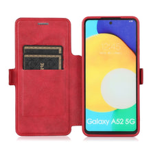 Load image into Gallery viewer, Push Window Double Buckle PU + Silicone Horizontal Flip Leather Case with Holder &amp; Card Slot, For Samsung Galaxy A52 5G / 4G, For Samsung Galaxy A71, For Samsung Galaxy Note20, For Samsung Galaxy Note20 Ultra