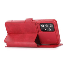 Load image into Gallery viewer, Push Window Double Buckle PU + Silicone Horizontal Flip Leather Case with Holder &amp; Card Slot, For Samsung Galaxy A52 5G / 4G, For Samsung Galaxy A71, For Samsung Galaxy Note20, For Samsung Galaxy Note20 Ultra