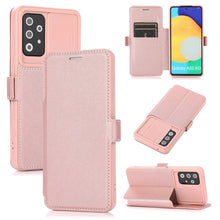 Load image into Gallery viewer, Push Window Double Buckle PU + Silicone Horizontal Flip Leather Case with Holder &amp; Card Slot, For Samsung Galaxy A52 5G / 4G, For Samsung Galaxy A71, For Samsung Galaxy Note20, For Samsung Galaxy Note20 Ultra