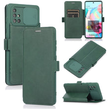 Load image into Gallery viewer, Push Window Double Buckle PU + Silicone Horizontal Flip Leather Case with Holder &amp; Card Slot, For Samsung Galaxy A52 5G / 4G, For Samsung Galaxy A71, For Samsung Galaxy Note20, For Samsung Galaxy Note20 Ultra