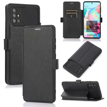 Load image into Gallery viewer, Push Window Double Buckle PU + Silicone Horizontal Flip Leather Case with Holder &amp; Card Slot, For Samsung Galaxy A52 5G / 4G, For Samsung Galaxy A71, For Samsung Galaxy Note20, For Samsung Galaxy Note20 Ultra