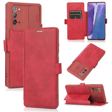 Load image into Gallery viewer, Push Window Double Buckle PU + Silicone Horizontal Flip Leather Case with Holder &amp; Card Slot, For Samsung Galaxy A52 5G / 4G, For Samsung Galaxy A71, For Samsung Galaxy Note20, For Samsung Galaxy Note20 Ultra