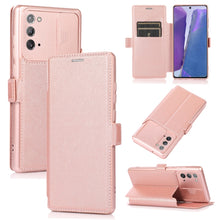 Load image into Gallery viewer, Push Window Double Buckle PU + Silicone Horizontal Flip Leather Case with Holder &amp; Card Slot, For Samsung Galaxy A52 5G / 4G, For Samsung Galaxy A71, For Samsung Galaxy Note20, For Samsung Galaxy Note20 Ultra