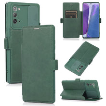Load image into Gallery viewer, Push Window Double Buckle PU + Silicone Horizontal Flip Leather Case with Holder &amp; Card Slot, For Samsung Galaxy A52 5G / 4G, For Samsung Galaxy A71, For Samsung Galaxy Note20, For Samsung Galaxy Note20 Ultra
