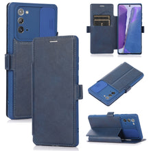 Load image into Gallery viewer, Push Window Double Buckle PU + Silicone Horizontal Flip Leather Case with Holder &amp; Card Slot, For Samsung Galaxy A52 5G / 4G, For Samsung Galaxy A71, For Samsung Galaxy Note20, For Samsung Galaxy Note20 Ultra
