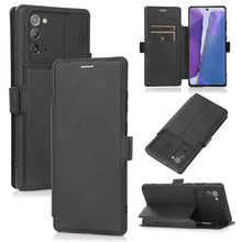 Load image into Gallery viewer, Push Window Double Buckle PU + Silicone Horizontal Flip Leather Case with Holder &amp; Card Slot, For Samsung Galaxy A52 5G / 4G, For Samsung Galaxy A71, For Samsung Galaxy Note20, For Samsung Galaxy Note20 Ultra