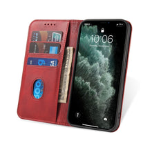 Load image into Gallery viewer, Calf Texture Magnetic Horizontal Flip Leather Case with Holder &amp; Card Slots &amp; Wallet, For iPhone 13 mini, For iPhone 13, For iPhone 13 Pro