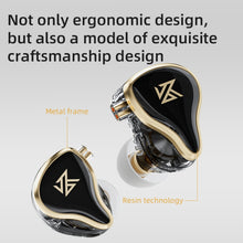 Load image into Gallery viewer, KZ ZAS 16-unit Ring Iron In-ear Wired Earphone,, ZAS Standard Version(White), ZAS Standard Version(Black), ZAS Mic Version(White), ZAS Mic Version(Black)