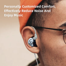 Load image into Gallery viewer, KZ ZAX 16-unit Ring Iron Sport Gaming In-ear Wired Earphone,, ZAX Standard Version(Silver), ZAX Standard Version(Black), ZAX Mic Version(Silver), ZAX Mic Version(Black)