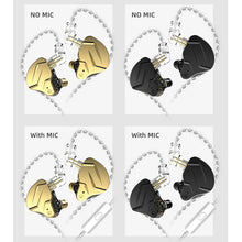 Load image into Gallery viewer, KZ ZSN Pro X Ring Iron Hybrid Drive Metal In-ear Wired Earphone,, ZSN Pro X Standard Version(Black), ZSN Pro X Standard Version(Gold), ZSN Pro X Mic Version(Black), ZSN Pro X Mic Version(Gold)