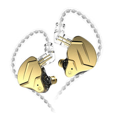 Load image into Gallery viewer, KZ ZSN Pro X Ring Iron Hybrid Drive Metal In-ear Wired Earphone,, ZSN Pro X Standard Version(Black), ZSN Pro X Standard Version(Gold), ZSN Pro X Mic Version(Black), ZSN Pro X Mic Version(Gold)