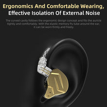 Load image into Gallery viewer, KZ ZSN Pro X Ring Iron Hybrid Drive Metal In-ear Wired Earphone,, ZSN Pro X Standard Version(Black), ZSN Pro X Standard Version(Gold), ZSN Pro X Mic Version(Black), ZSN Pro X Mic Version(Gold)