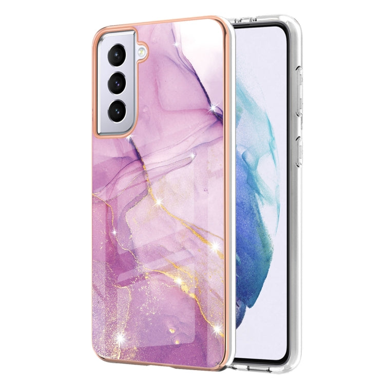 Electroplating Marble Pattern Dual-side IMD TPU Shockproof Case, For Xiaomi Redmi 9A, For Xiaomi Redmi Note 10 Pro / 10 Pro Max, For Xiaomi Poco X3 NFC, For LG Velvet 5G / 4G, For Samsung Galaxy S21 5G, For Samsung Galaxy S21+ 5G, For Samsung Galaxy S2...
