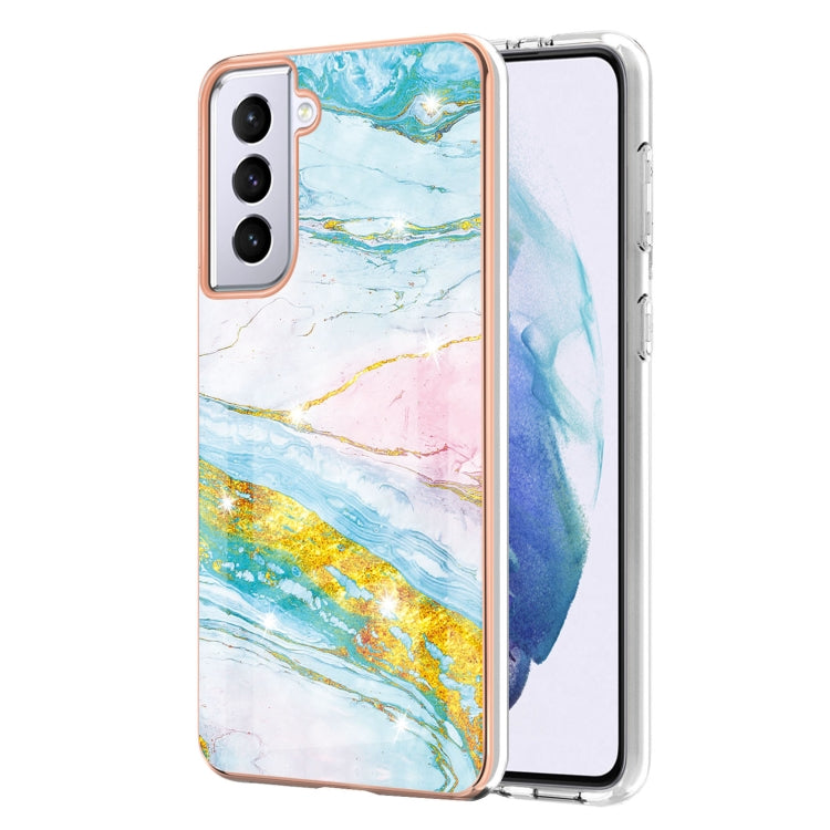 Electroplating Marble Pattern Dual-side IMD TPU Shockproof Case, For Xiaomi Redmi 9A, For Xiaomi Redmi Note 10 Pro / 10 Pro Max, For Xiaomi Poco X3 NFC, For LG Velvet 5G / 4G, For Samsung Galaxy S21 5G, For Samsung Galaxy S21+ 5G, For Samsung Galaxy S2...