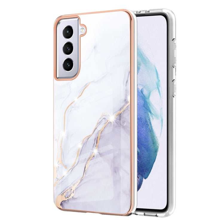 Electroplating Marble Pattern Dual-side IMD TPU Shockproof Case, For Xiaomi Redmi 9A, For Xiaomi Redmi Note 10 Pro / 10 Pro Max, For Xiaomi Poco X3 NFC, For LG Velvet 5G / 4G, For Samsung Galaxy S21 5G, For Samsung Galaxy S21+ 5G, For Samsung Galaxy S2...