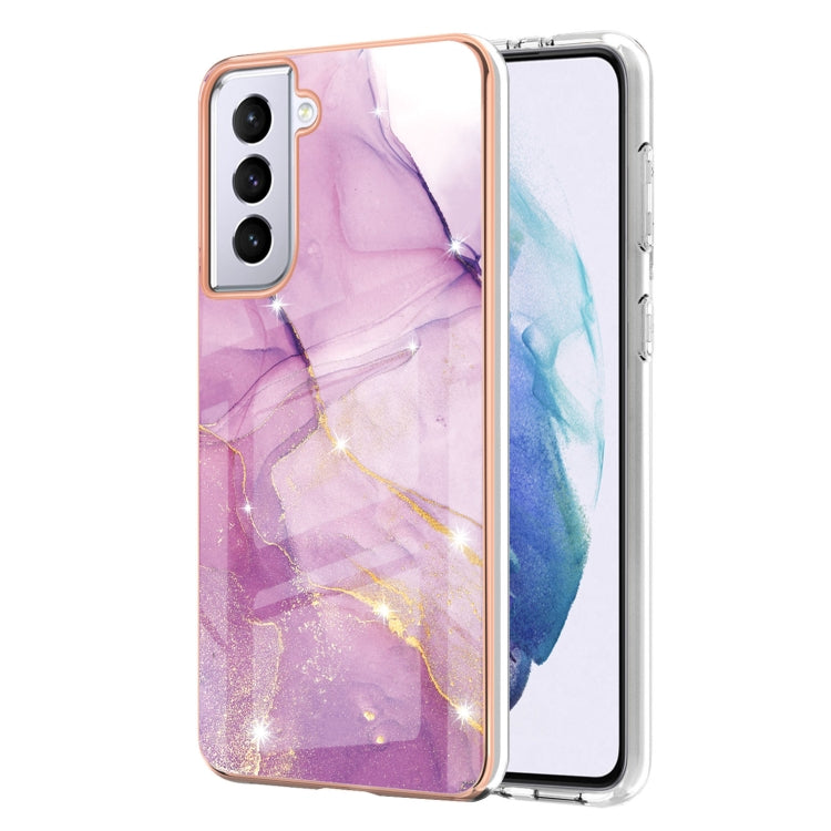 Electroplating Marble Pattern Dual-side IMD TPU Shockproof Case, For Xiaomi Redmi 9A, For Xiaomi Redmi Note 10 Pro / 10 Pro Max, For Xiaomi Poco X3 NFC, For LG Velvet 5G / 4G, For Samsung Galaxy S21 5G, For Samsung Galaxy S21+ 5G, For Samsung Galaxy S2...