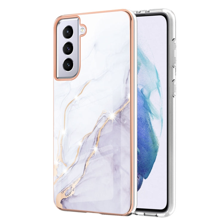 Electroplating Marble Pattern Dual-side IMD TPU Shockproof Case, For Xiaomi Redmi 9A, For Xiaomi Redmi Note 10 Pro / 10 Pro Max, For Xiaomi Poco X3 NFC, For LG Velvet 5G / 4G, For Samsung Galaxy S21 5G, For Samsung Galaxy S21+ 5G, For Samsung Galaxy S2...