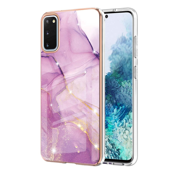 Electroplating Marble Pattern Dual-side IMD TPU Shockproof Case, For Xiaomi Redmi 9A, For Xiaomi Redmi Note 10 Pro / 10 Pro Max, For Xiaomi Poco X3 NFC, For LG Velvet 5G / 4G, For Samsung Galaxy S21 5G, For Samsung Galaxy S21+ 5G, For Samsung Galaxy S2...