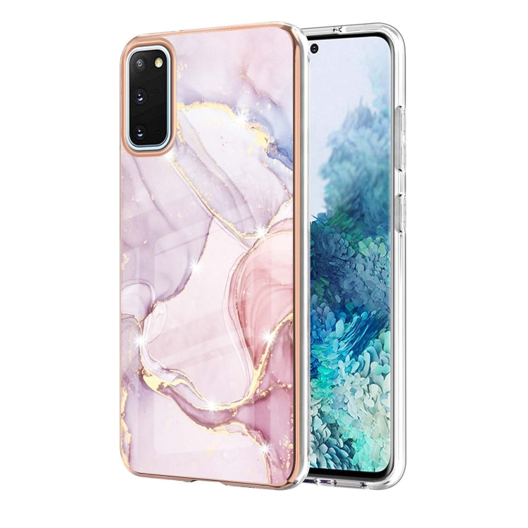 Electroplating Marble Pattern Dual-side IMD TPU Shockproof Case, For Xiaomi Redmi 9A, For Xiaomi Redmi Note 10 Pro / 10 Pro Max, For Xiaomi Poco X3 NFC, For LG Velvet 5G / 4G, For Samsung Galaxy S21 5G, For Samsung Galaxy S21+ 5G, For Samsung Galaxy S2...