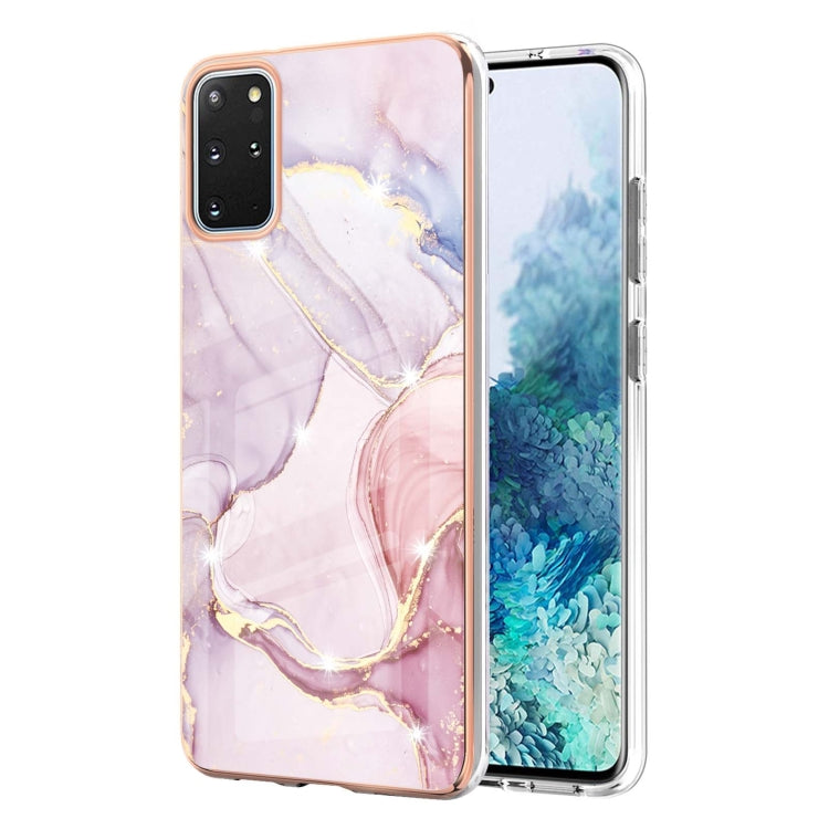 Electroplating Marble Pattern Dual-side IMD TPU Shockproof Case, For Xiaomi Redmi 9A, For Xiaomi Redmi Note 10 Pro / 10 Pro Max, For Xiaomi Poco X3 NFC, For LG Velvet 5G / 4G, For Samsung Galaxy S21 5G, For Samsung Galaxy S21+ 5G, For Samsung Galaxy S2...