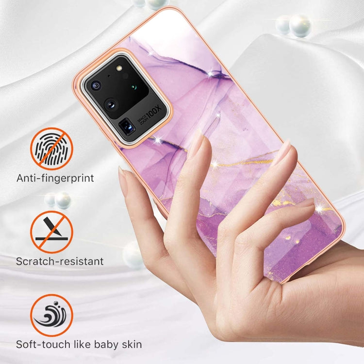 Electroplating Marble Pattern Dual-side IMD TPU Shockproof Case, For Samsung Galaxy S20 Ultra, For Samsung Galaxy A72 5G / 4G, For Samsung Galaxy A22 5G US Version, For Samsung Galaxy A22 4G EU Version, For Samsung Galaxy A21s                          ...