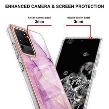 Load image into Gallery viewer, Electroplating Marble Pattern Dual-side IMD TPU Shockproof Case, For Samsung Galaxy S20 Ultra, For Samsung Galaxy A72 5G / 4G, For Samsung Galaxy A22 5G US Version, For Samsung Galaxy A22 4G EU Version, For Samsung Galaxy A21s                          ...