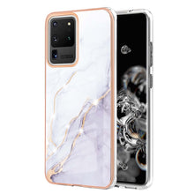 Load image into Gallery viewer, Electroplating Marble Pattern Dual-side IMD TPU Shockproof Case, For Samsung Galaxy S20 Ultra, For Samsung Galaxy A72 5G / 4G, For Samsung Galaxy A22 5G US Version, For Samsung Galaxy A22 4G EU Version, For Samsung Galaxy A21s                          ...