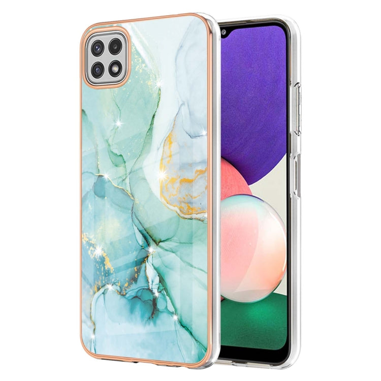 Electroplating Marble Pattern Dual-side IMD TPU Shockproof Case, For Samsung Galaxy S20 Ultra, For Samsung Galaxy A72 5G / 4G, For Samsung Galaxy A22 5G US Version, For Samsung Galaxy A22 4G EU Version, For Samsung Galaxy A21s                          ...