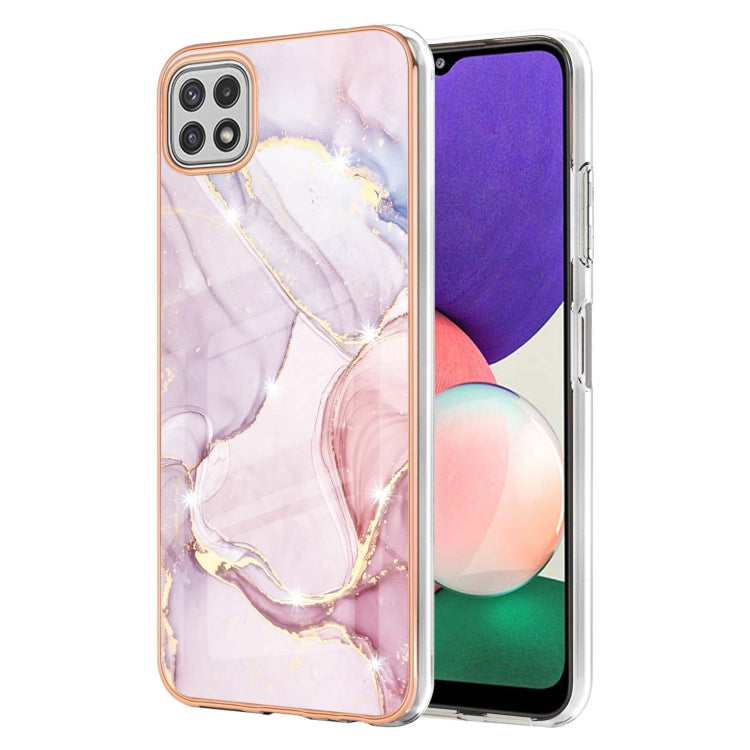 Electroplating Marble Pattern Dual-side IMD TPU Shockproof Case, For Samsung Galaxy S20 Ultra, For Samsung Galaxy A72 5G / 4G, For Samsung Galaxy A22 5G US Version, For Samsung Galaxy A22 4G EU Version, For Samsung Galaxy A21s                          ...