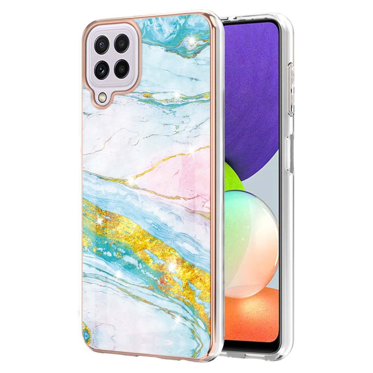 Electroplating Marble Pattern Dual-side IMD TPU Shockproof Case, For Samsung Galaxy S20 Ultra, For Samsung Galaxy A72 5G / 4G, For Samsung Galaxy A22 5G US Version, For Samsung Galaxy A22 4G EU Version, For Samsung Galaxy A21s                          ...
