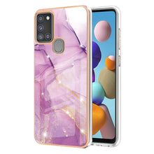 Load image into Gallery viewer, Electroplating Marble Pattern Dual-side IMD TPU Shockproof Case, For Samsung Galaxy S20 Ultra, For Samsung Galaxy A72 5G / 4G, For Samsung Galaxy A22 5G US Version, For Samsung Galaxy A22 4G EU Version, For Samsung Galaxy A21s                          ...