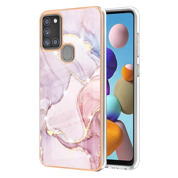 Electroplating Marble Pattern Dual-side IMD TPU Shockproof Case, For Samsung Galaxy S20 Ultra, For Samsung Galaxy A72 5G / 4G, For Samsung Galaxy A22 5G US Version, For Samsung Galaxy A22 4G EU Version, For Samsung Galaxy A21s                          ...
