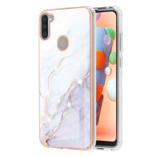 Load image into Gallery viewer, Electroplating Marble Pattern Dual-side IMD TPU Shockproof Case, For Samsung Galaxy S20 Ultra, For Samsung Galaxy A72 5G / 4G, For Samsung Galaxy A22 5G US Version, For Samsung Galaxy A22 4G EU Version, For Samsung Galaxy A21s                          ...